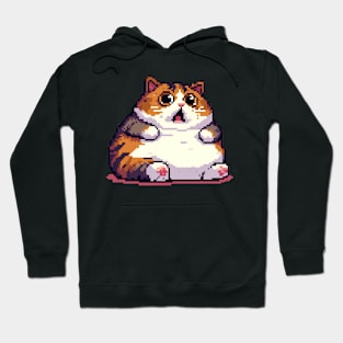 Shocked orange fat cat meme Hoodie